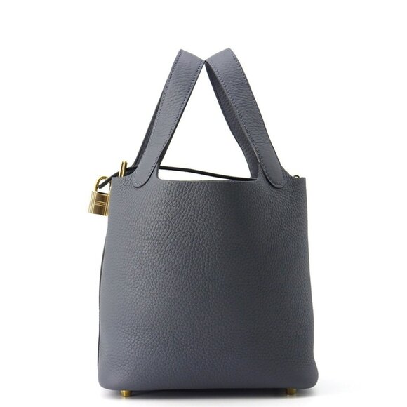 HERMES Picotin Lock Size PM Taurillon Clemence Grimist - Picture 1 of 7